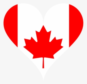 Heart, Flag, Canada, Love, National Flag, Maple Leaf - Clipart Canada Maple Leaf, HD Png Download, Transparent PNG