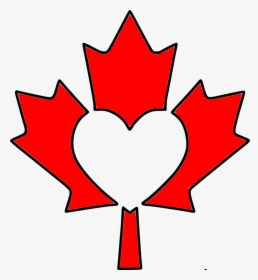 Maple Leaf Clipart Basic - Maple Leaf Canada Flag Silhouette, HD Png Download, Transparent PNG