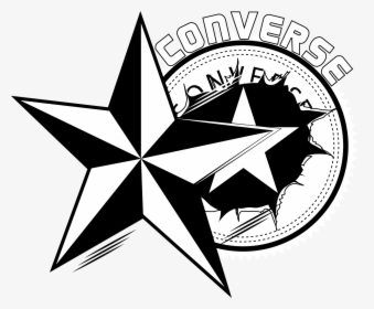 Converse Transparent Drawing - Star Clipart, HD Png Download, Transparent PNG