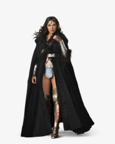 Cloak - Wonder Woman With Coat, HD Png Download, Transparent PNG