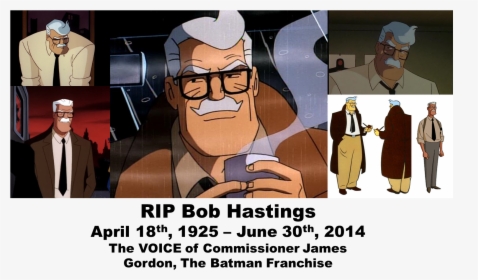 Who Will Light The Bat-signal Now Rest In Peace, Bob - Animated Series James Gordon, HD Png Download, Transparent PNG