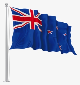 New Zealand Waving Flag Png Image, Transparent Png, Transparent PNG