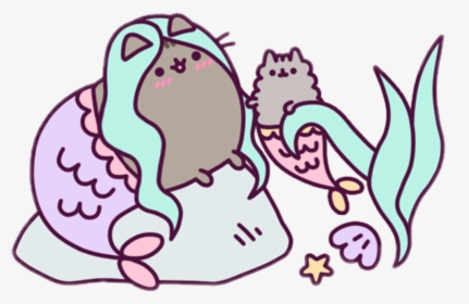 Pusheen And Stormy Mermaid Clipart , Png Download - Stormy Mermaid Pusheen, Transparent Png, Transparent PNG