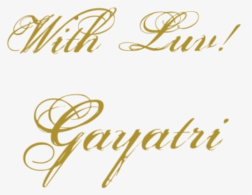 Merry Christmas Gold Png - Calligraphy, Transparent Png, Transparent PNG