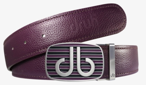 Purple Full Grain Textured Leather Strap With Buckle - Belt, HD Png Download, Transparent PNG
