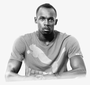 Transparent Usain Bolt Png - Monochrome, Png Download, Transparent PNG