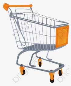 Supermarket Shopping Cart Shopping Cart Clipart Customer - Shopping Cart, HD Png Download, Transparent PNG