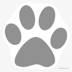 Cat Paw Print Clipartblack - Pink Paw Print Png, Transparent Png, Transparent PNG