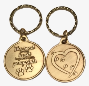 The Road To My Heart Is Paved With Paw Prints Small - Keychain, HD Png Download, Transparent PNG