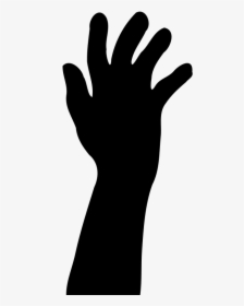 Drawing Hand Clip Art - Silhouette Hand Reaching Up, HD Png Download, Transparent PNG