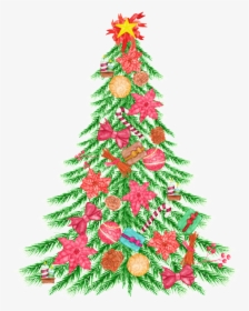 Arbol De Navidad Decorado Png Transparente - Christmas Tree, Png Download, Transparent PNG