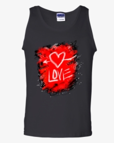 Grunge Love Heart - Active Tank, HD Png Download, Transparent PNG