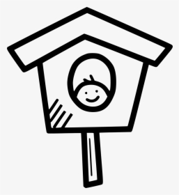 Bird House White And Black Png , Transparent Cartoons - Bird House White And Black Png, Png Download, Transparent PNG