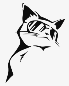 Stencil Coolcat By - Cool Cat Stencil, HD Png Download, Transparent PNG