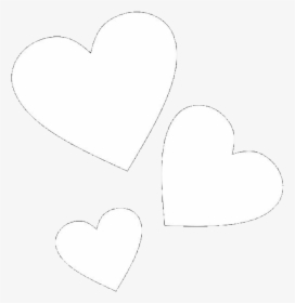 #hearts #love #white #kpop #tumblr #aesthetic #freetoedit - Aesthetic Heart Black Background, HD Png Download, Transparent PNG