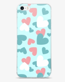 Creative Design A-focus Pink Blue White Hearts Iphone - Mobile Phone Case, HD Png Download, Transparent PNG