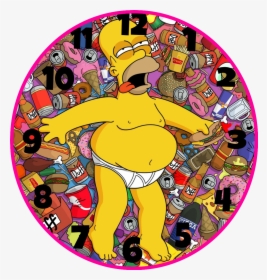 ##simpsons #homer #reloj - Obesity Homer, HD Png Download, Transparent PNG