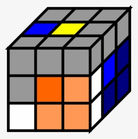 Rubik S Cube Coloring Sheet Clipart , Png Download - Rectangular Prisms With Cubes, Transparent Png, Transparent PNG