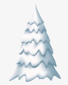 Transparent Snowy Christmas Tree Clipart - Christmas Tree, HD Png Download, Transparent PNG