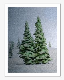 Snowy Trees Holiday Greeting Card  								data-caption - Christmas Tree, HD Png Download, Transparent PNG