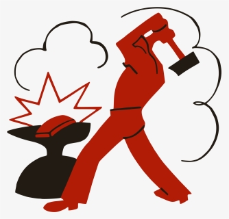 Worker Smashing Capitalism With A Hammer - Vladimir Mayakovsky Works, HD Png Download, Transparent PNG