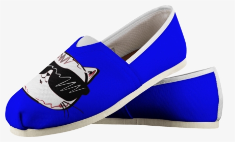 Cool Cat Digital Blue Women S Casual Slip-on Shoes - Shoe, HD Png Download, Transparent PNG