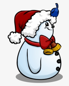 Santa Hat Snowman Sprite - Cartoon, HD Png Download, Transparent PNG