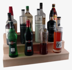 Liquor Bottle3 Tier Shelves - Liquor Bottle Risers, HD Png Download, Transparent PNG