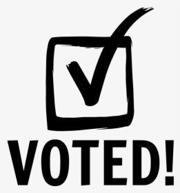 Voted Sticker Black And White , Png Download - Voted Black And White, Transparent Png, Transparent PNG