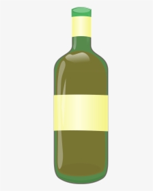 Liquor Bottle Green Free Picture - Cheese And Wine Cartoon, HD Png Download, Transparent PNG