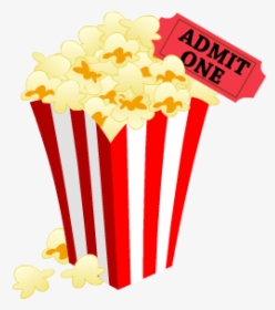 Popcorn Film Cinema Movie4k - Transparent Background Popcorn Png, Png Download, Transparent PNG