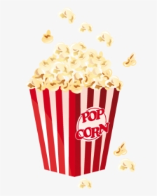 Popcorn Film Snack Cinema - Movie And Popcorn Clipart, HD Png Download, Transparent PNG