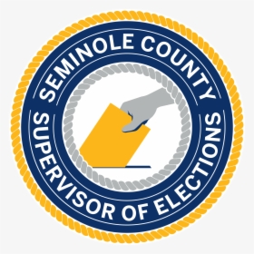 Seminole County Supervisor Of Elections Official Seal - Emblem, HD Png Download, Transparent PNG