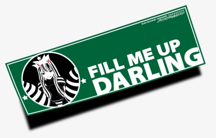 Zero Two Fill Me Up Darling Slap Sticker - Graphic Design, HD Png Download, Transparent PNG