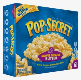 Transparent Movie Popcorn Png - Pop Secret Caramel Popcorn, Png Download, Transparent PNG