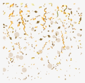 Transparent Confetti Clipart Black And White - Gold Transparent Confetti Png, Png Download, Transparent PNG