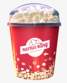 Kernel King Bucket With Lid - Popcorn, HD Png Download, Transparent PNG