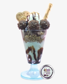 Ferrero Rocher Sundae - Blue Ice Cream Sundae, HD Png Download, Transparent PNG
