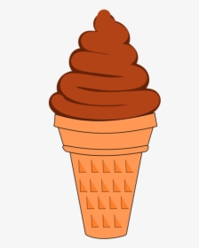 Dairy Product,ice Cream Cone,food - Chocolate Ice Cream Clipart, HD Png Download, Transparent PNG