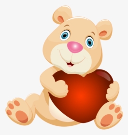 teddy bear with heart clipart