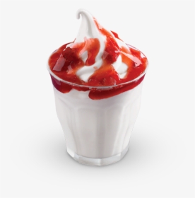Strawberry Sundae Ice Cream, HD Png Download, Transparent PNG