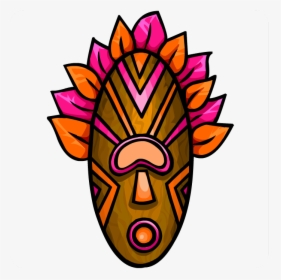 Tiki Tiki Mask Clipart Tiki Mask Clip Art - Tiki Mask Clipart, HD Png Download, Transparent PNG