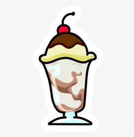Transparent Ice Cream Sundaes Clipart - Hot Fudge Sundae Clip Art, HD Png Download, Transparent PNG