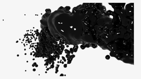 Water Liquid Png - Paint Flow Png Black, Transparent Png, Transparent PNG