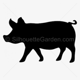 Transparent Animal Silhouette Clipart - Pig Farm Animal Silhouettes, HD Png Download, Transparent PNG