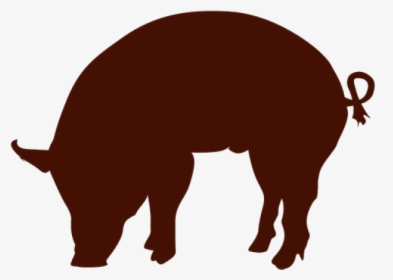 Pig Silhouette - Pig Silhouette Png, Transparent Png, Transparent PNG