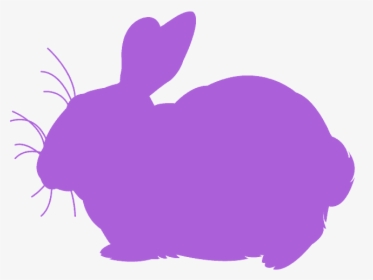 Clipart Solid Color Silhouette Bunnies, HD Png Download, Transparent PNG