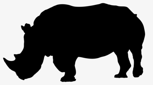 Clipart Black Rhino, HD Png Download, Transparent PNG