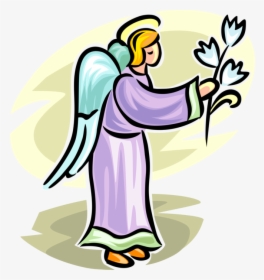 Vector Illustration Of Angelic Spiritual Winged Angel, HD Png Download, Transparent PNG