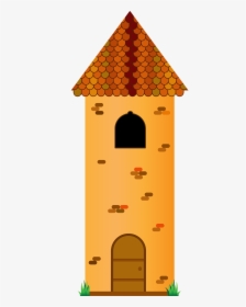 Castle, Tower Castle Medieval Door Tile Wood Stone - Habia Una Vez Una Princesa Que Se Salvo Sola Fin, HD Png Download, Transparent PNG